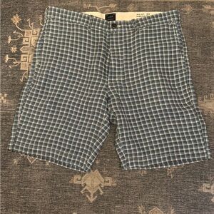 J. Crew Blue Plaid Men's Shorts